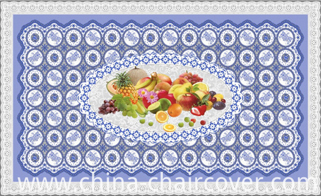 Hot Popular All in One Independent Design LFGB Transparent Printed Tablecloth 90*145cm (TZ-0030B)
